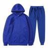 Unisex Fleece-Lined Thick Hooded Jacket - Solid Color, Trendy Autumn/Winter Style, Custom Logo Printing