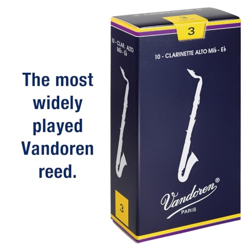 Vandoren Alto Clarinet Reeds, Traditional, Hardness 3 (Pack of 10)
