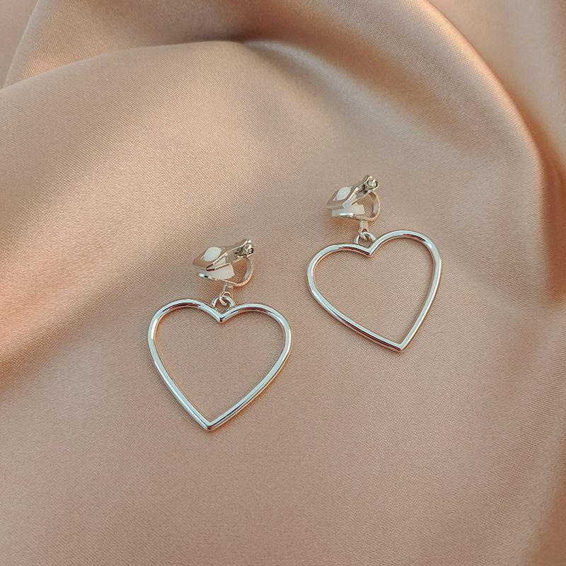 Korean Version of Advanced Ear Clip Without Ear Hole Women's Fashion Retro Versatile Cool Style Temperament Simple Earrings