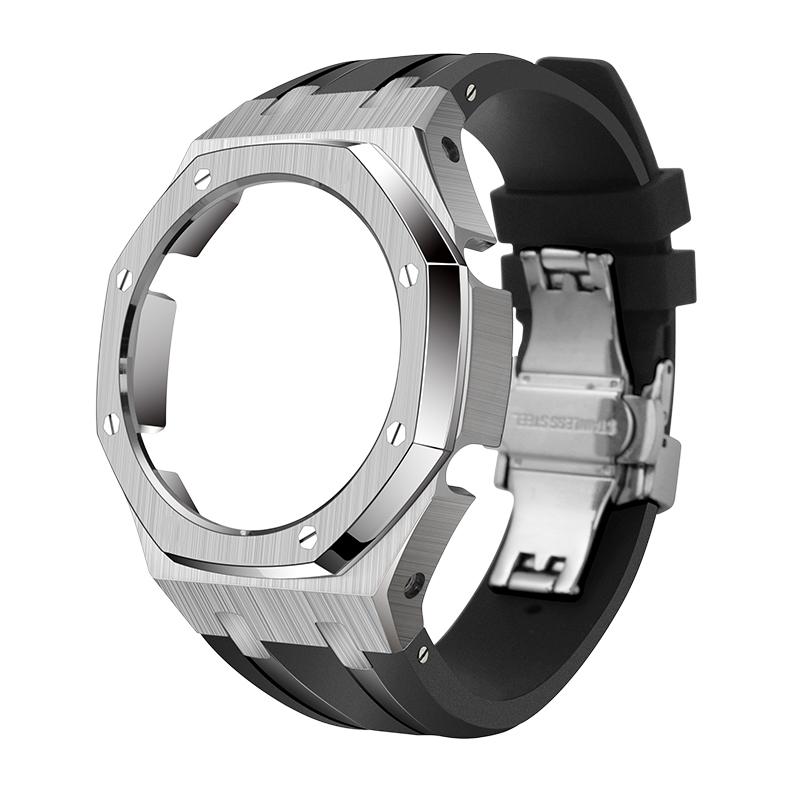 

316L Stainless Steel Mod Kit for Casio G-Shock GA2100/GA-B2100 - Royal Oak Style Metal Case & Band Conversion Set ( 5611 Module) GA-2100 2110 B2100