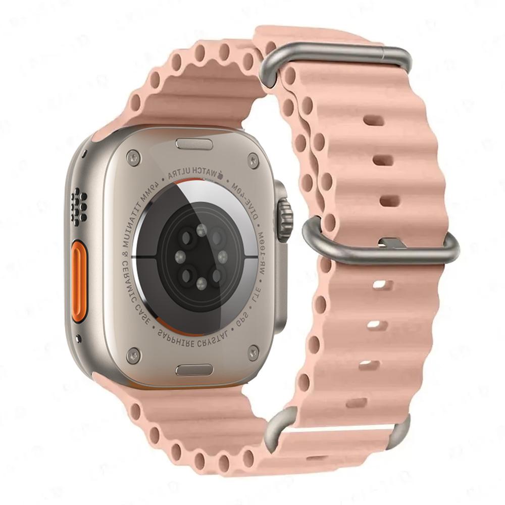 Ocean Band for Watch Ultra 3 Series 11 10 9 7 8 6 SE 49mm 45mm 46mm 42mm 44mm 40 41 Silicone Bracelet Correa iWatch Strap