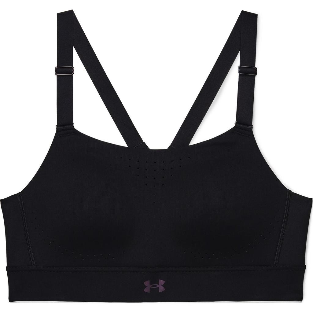 Under Armour Rush Casual Breathable High-Intensity Sports Bra Women underwear Black 1363485-001