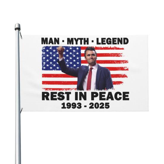 Yousheng Charlie Flag Anti-Wind Double Sided Freedom Banner UV Resistant Patriotic Garden Flag for Outdoor Decoration