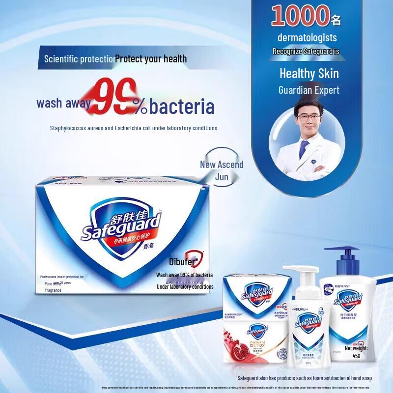 Safeguard Pure White Antibacterial Soap