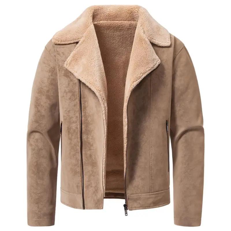 Men Fleece Lined Thick Jacket Winter
