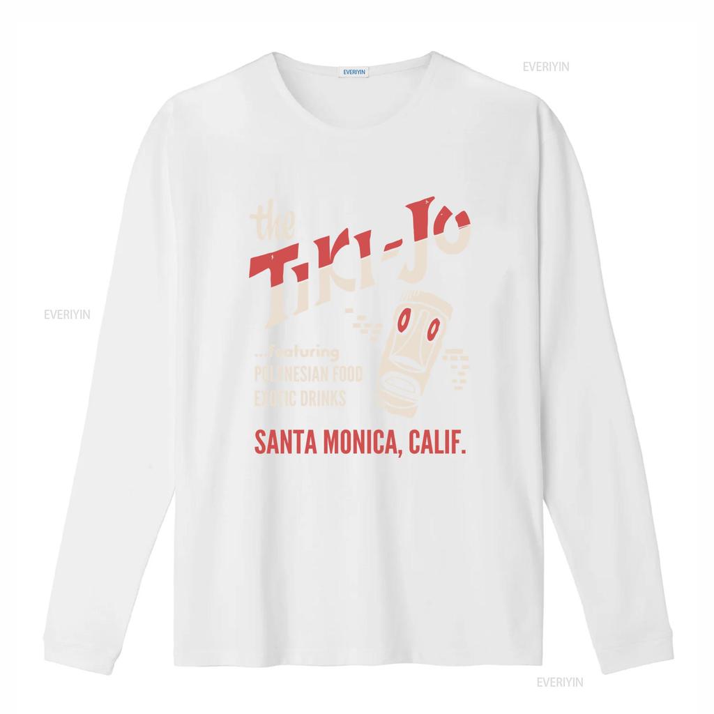 The Tiki Jo Santa Monica California Vintage Bar T Shirt Polynesian Food Exotic Drinks Design vintage Washed graphic