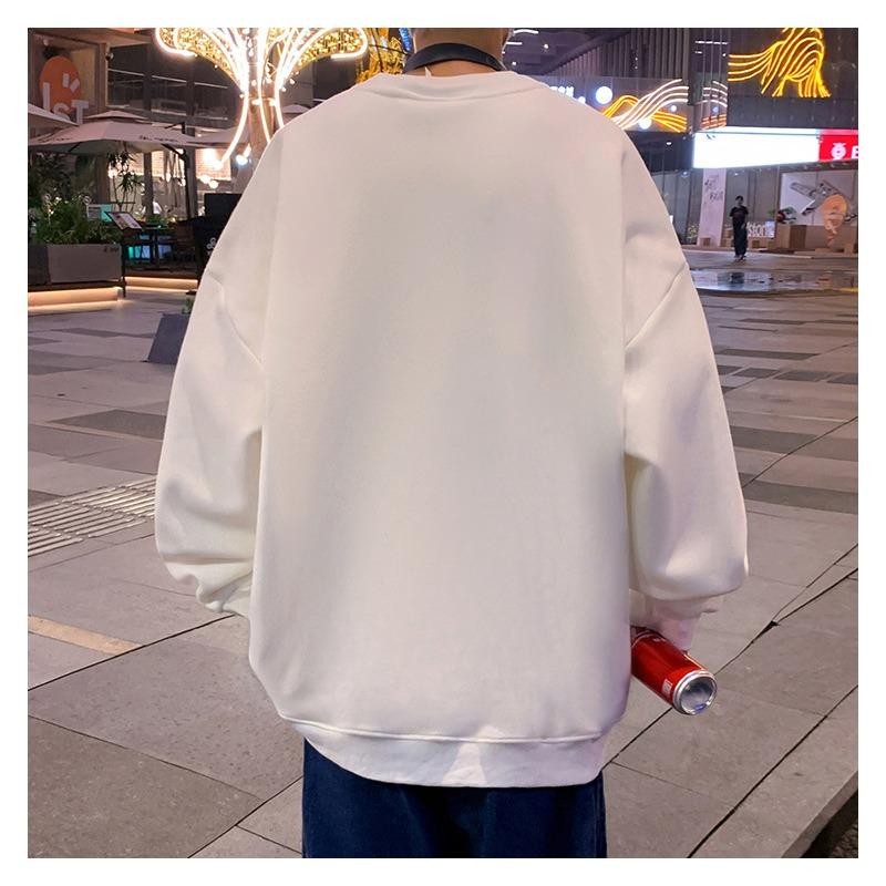 Men S Oversize Casual Autumn Long Sleeve Pullover Sweatshirt