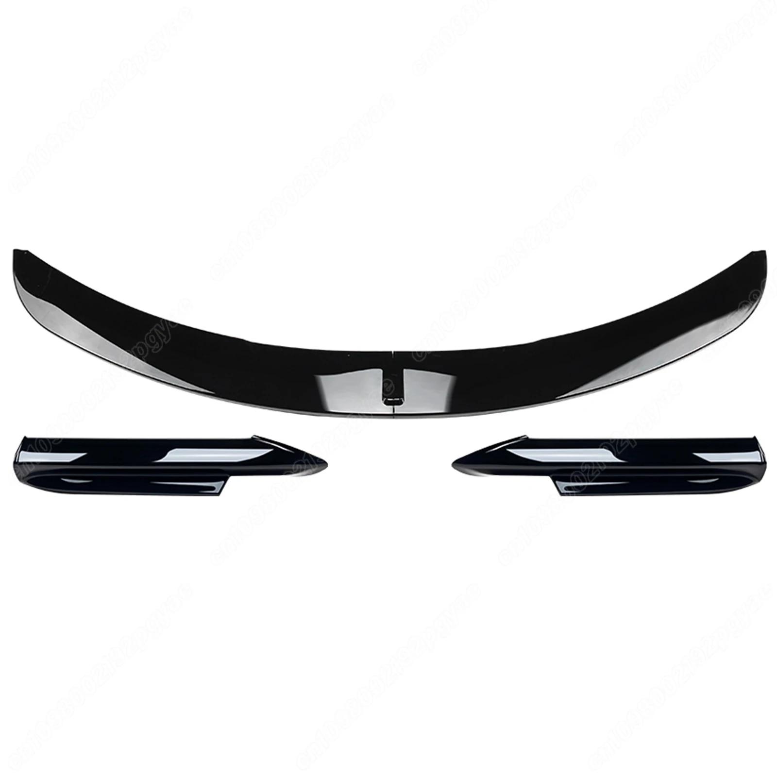 For BMW 3 Series E90 E91 M-Sport Pre-LCI 2005 2006 2007 2008 Front Bumper Splitter Lip Spoiler Exterior Accessories Car BodyKits Glossy Black