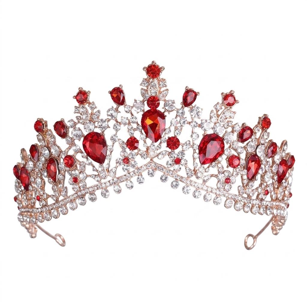Bridal Alloy Elegant Rhinestone Crown For Wedding Party