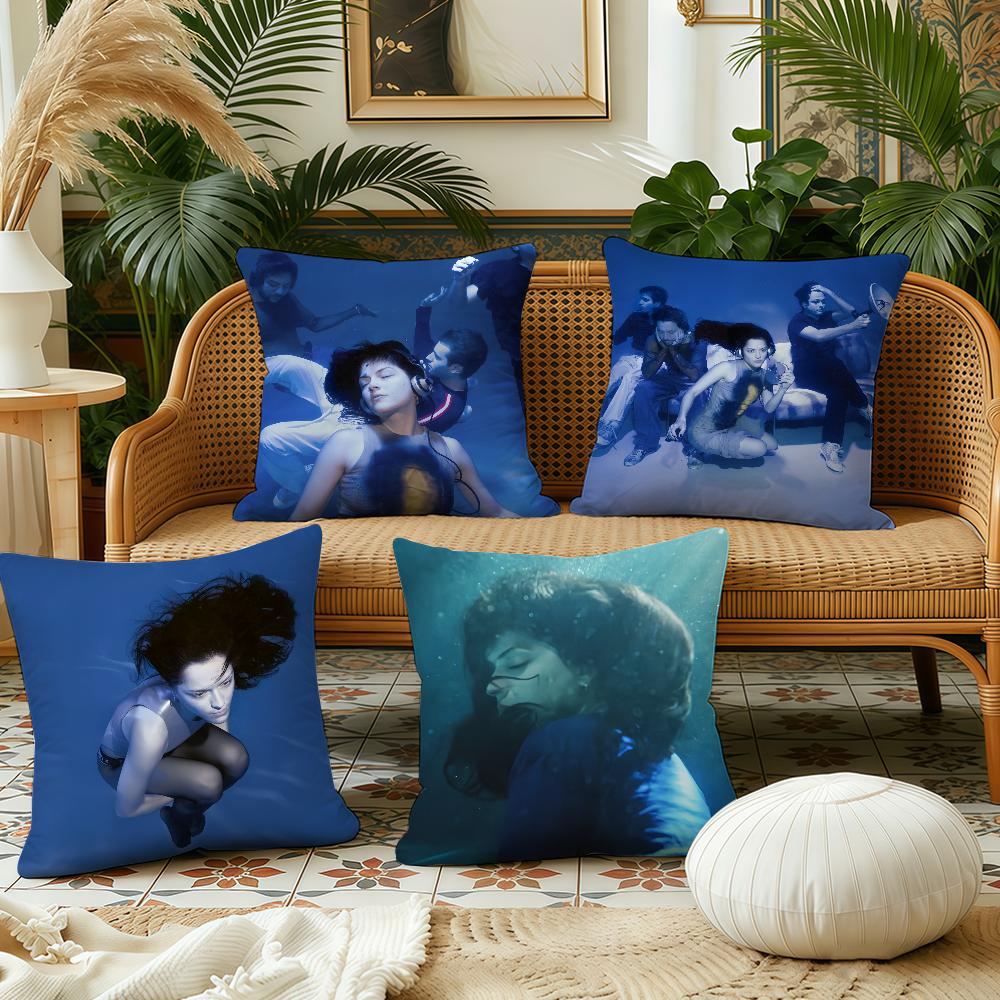 Band No One Noticed The cushion cover Pillow Case Plush Fabric Soft Double Sided Print Sofa Cushion Cover Throw Pillow Covers