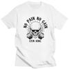 Custom No Pain No Gain Tshirt for Men Short Sleeves Leisure T Shirt Bodybuilding Fitness Gym T-shirts Loose Fit Pure Cotton Tee