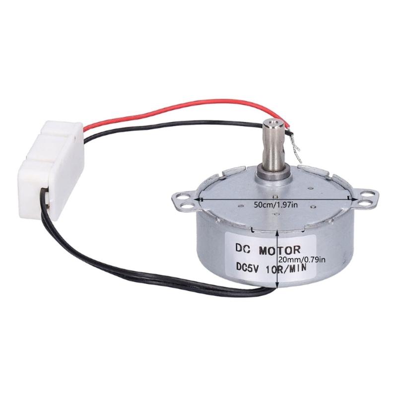 5V 4W DCMotor Synchronous Motor 10RPM Brushless Micro Reduction Electric Gear Motor High Efficiency Turntables Motor