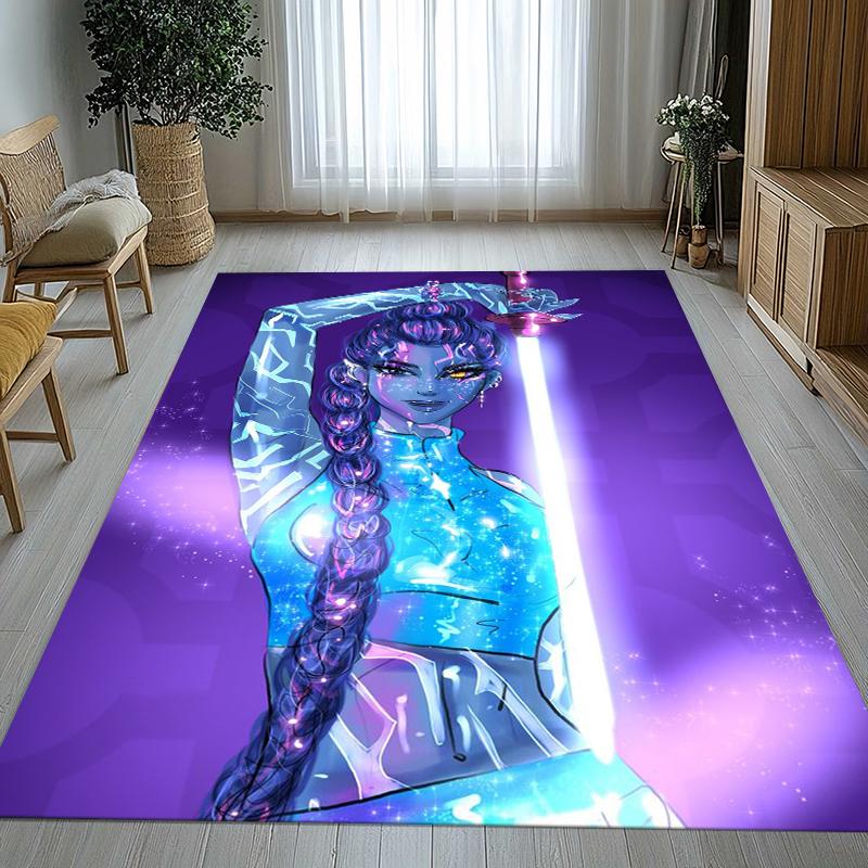 K-Pop Demon Hunters Golden Saja Boys Living Room Non-Slip Area Rug Soft Carpet for Bedroom Playroom Sofa,Home Decor Doormat