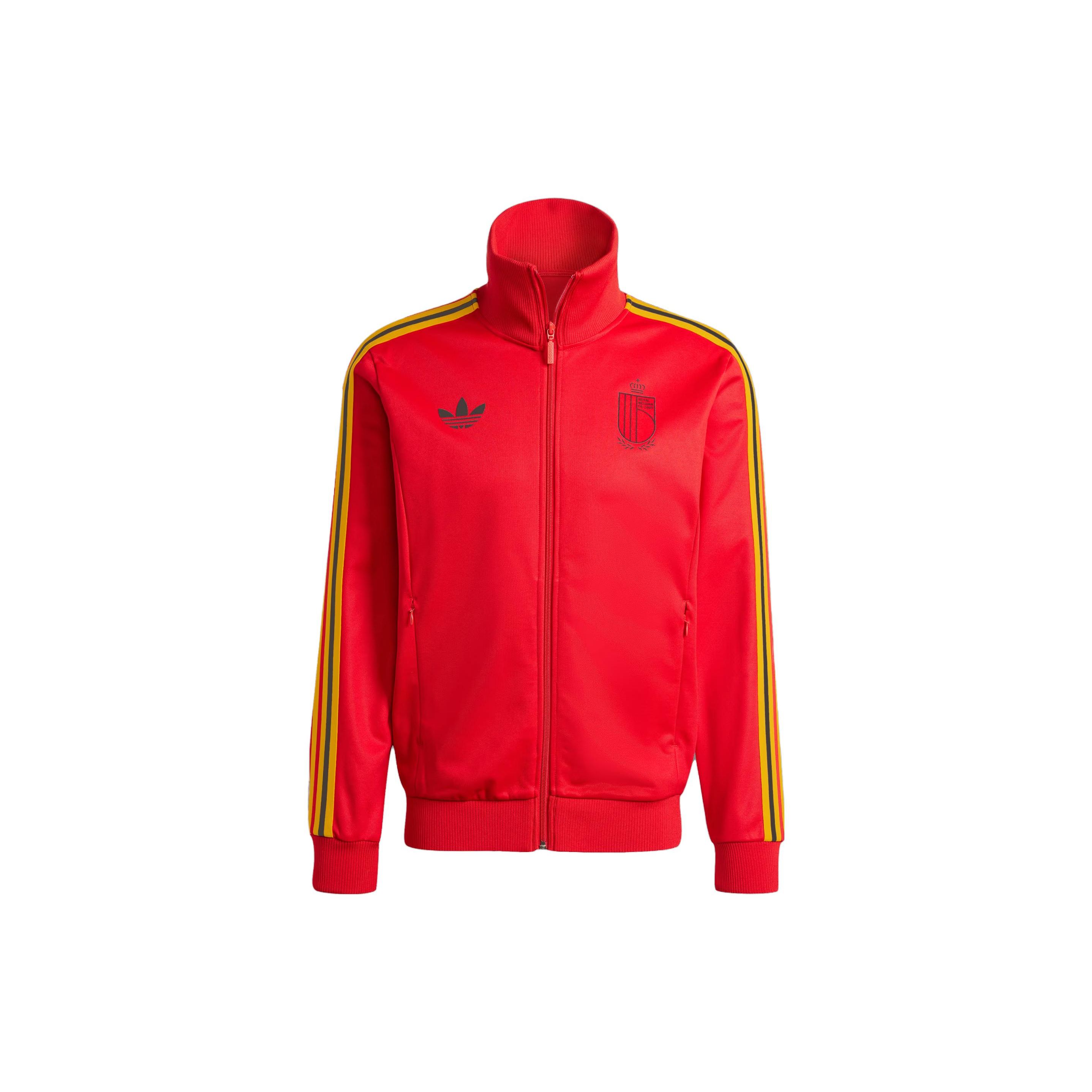 Adidas Originals Belgium Beckenbauer Track Top Men Jacket Red IT7801 L