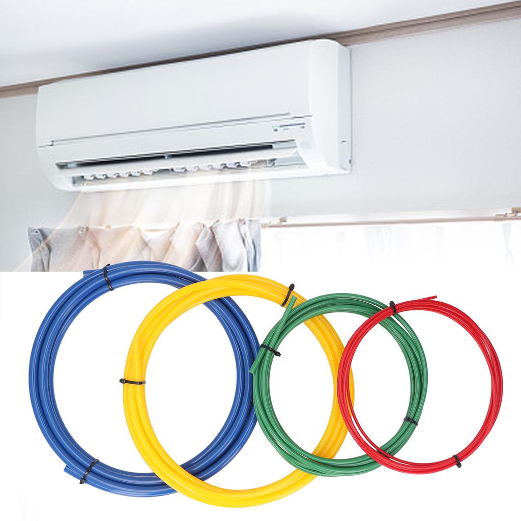 4 Pcs Set AC Copper Pipe Bender 1/4in 3/8in 1/2in 5/8in 13ft Long PE Plastic Built in Tube Bending T