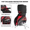 Outdoor Off-road Riding Motorcycle Gloves Men's Thick Windproof Warm Racing Sports Full Finger Gloves, Cotton Lined Warm Gloves
