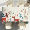 Christmas Pattern Design Table Cloth Party Decor Dining Room Home Kitchen Patios Waterproof Stain-Proof Table Cloth