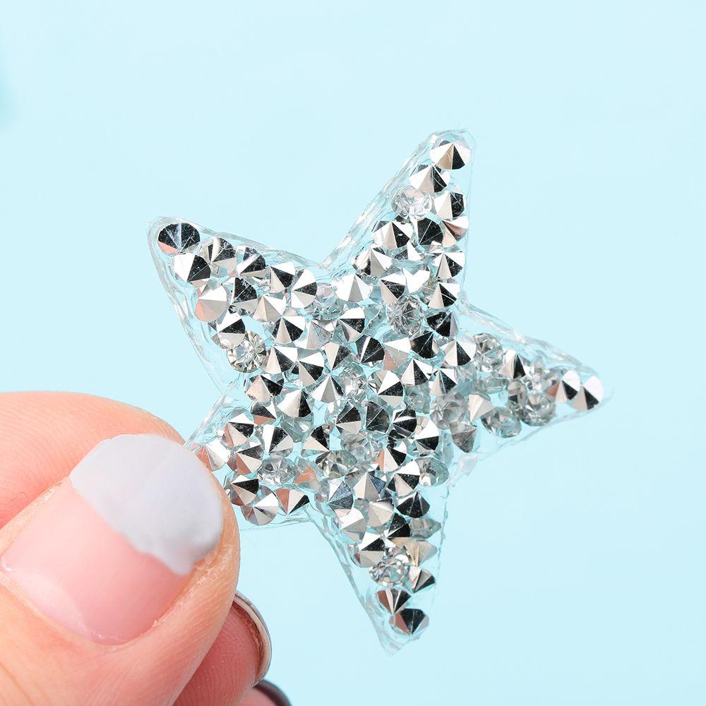 Star Motifs Thermal Transfer Pentagram Sticker Rhinestone Patches Clothing Accessories Hotfix