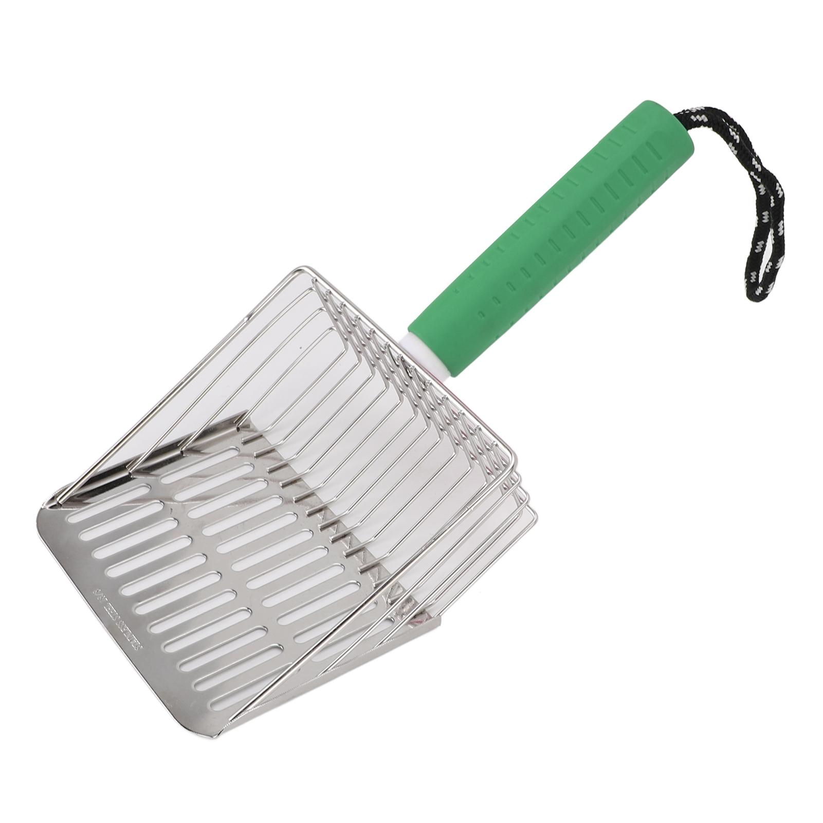 Cat Litter Scoop Detachable Handle Cat Litter Shovel Easy To Clean Stainless Steel Poop Scooper for Litter Box