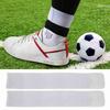 Soccer Shin Guard Fixed Bandage Tape Fastener Shinguard   Elastic Sports Strap(White)