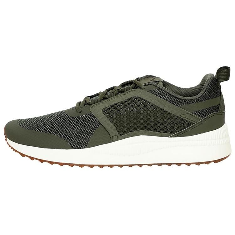 PUMA Pacer Next Net Low Running Shoes Armygreen Army Green White Men s 366935-06 EU 39