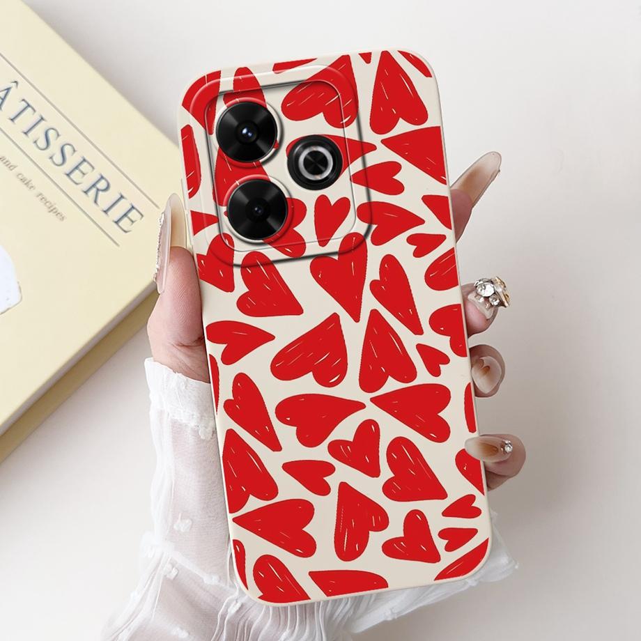 

For Xiaomi Redmi 13 13X 4G Case Cute Cartoon Luxury Painted Cover Soft TPU Phone Case For Xiaomi Redmi 13X Redmi13 X Fundas Bags Xiaomi Redmi 13X