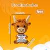 Highland Cow Knitted Doll Cute Alpaca-Like Plush Toy Soft Stuffed Animal Gift
