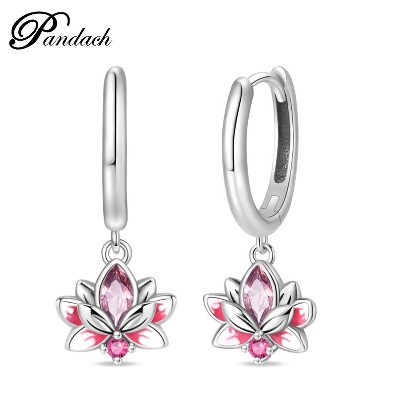 Brincos Exquisitos de Abelha, Borboleta e Joaninha em Prata de Lei 925 Para Mulheres Românticos Brincos em Forma de Coração Rosa Joias para Festa de Casamento