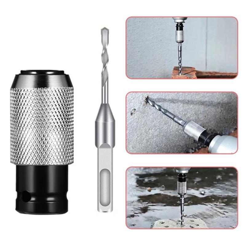 Multipurpose Drill Socket Adapter Converts Electric Wrench To Hammer Conversion For Power Tool And Ratcheting Wrenches