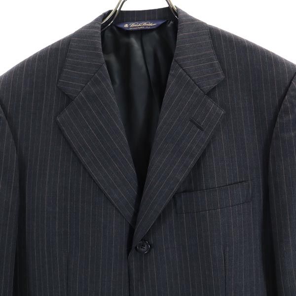Brooks Brothers wool blend Striped Pattern suit Setup 36SHT 30W gray Men's Used
