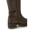 DakS Women S 5cm Buckle Comfort Half bootS Dlh302ga20 Brown 