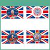 King Iii Charles Flag British Celebrations Uk Coronation Ceremony Banner Large