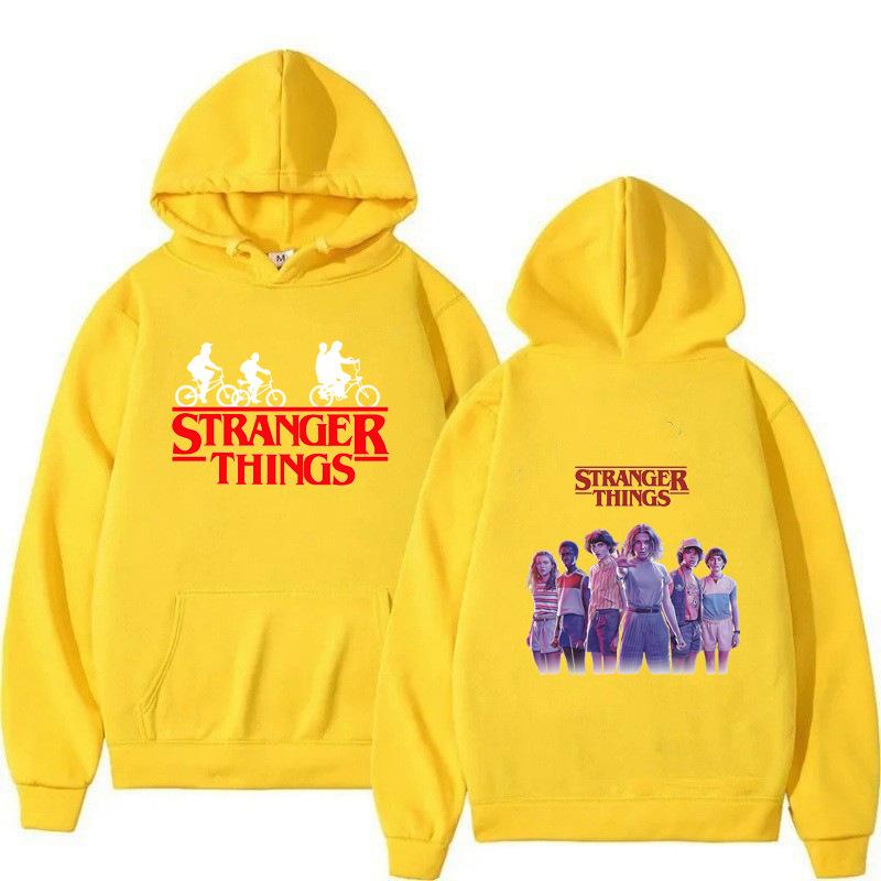 Men's and Women's Fleece Sweater Jumper Hoodie Anime hoodieStranger Things4