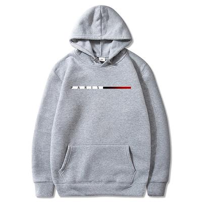 Autumn and Winter New Paris Printed Hoodie Classic Style College Style Men's and Women's Pullovers Fashionable Warm Hoodie