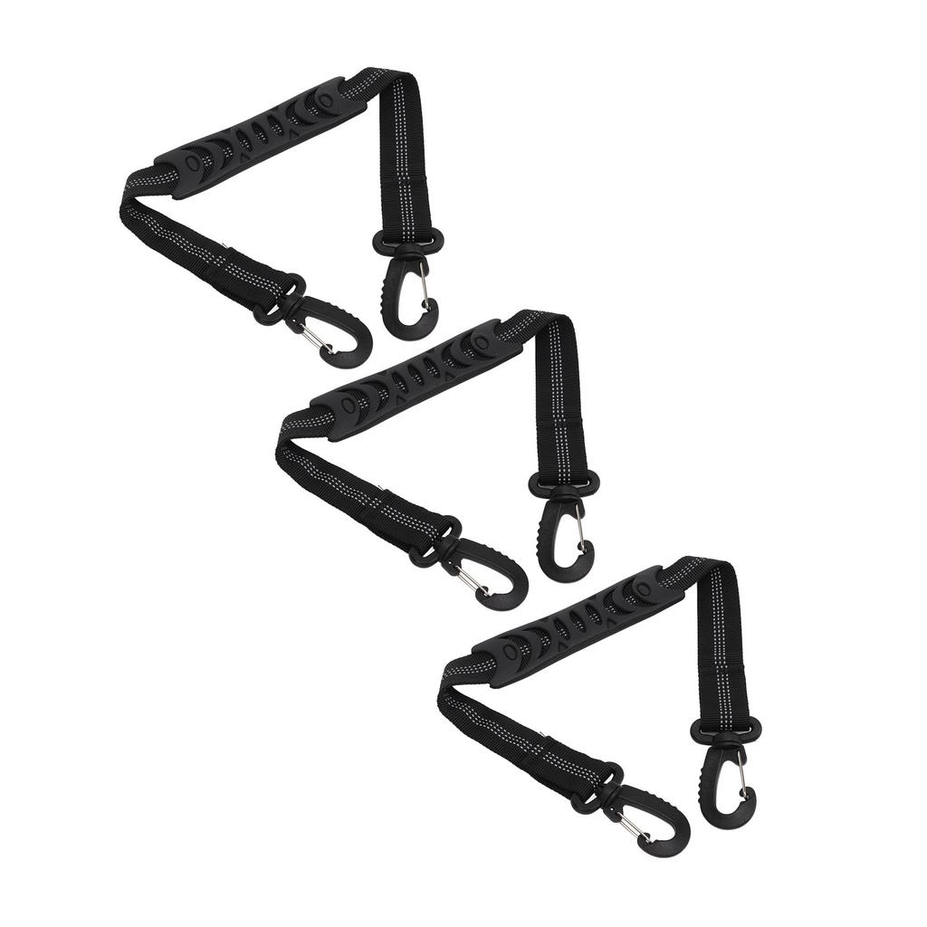 3 Pcs Roller Skate Leash Nylon Ski Boots Carrier Strap Snowboard Boot Carrier Strap for Carrying Skate Shoes Black