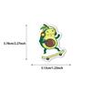 52PCS PVC Cartoon Avocado Stickers for DIY Notebook, Luggage, and Planner Decoration