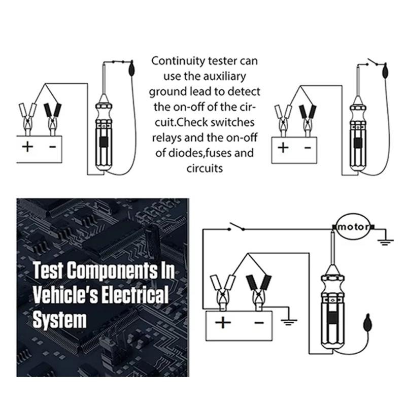 Car Voltage Tester Detecting Short Circuits and Ground Faults Electrical System Analyzers Car Diagnostic Tool