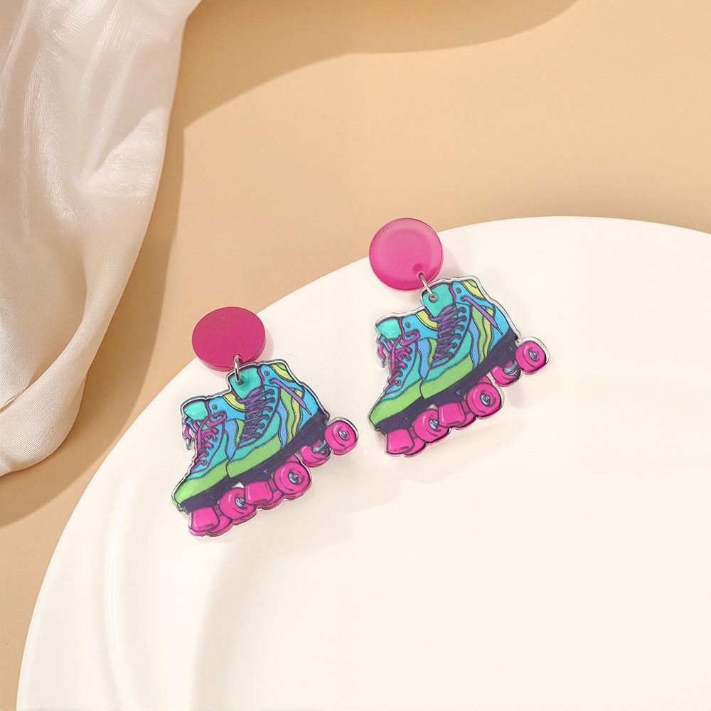 Série Animée pour Enfants Boucles d'Oreilles Dopamine Mignonnes Rétro Uniforme Scolaire Avion en Papier Clous d'Oreille Boucles d'Oreilles Douces Petites Fraîches pour Femme