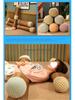 Breathable Linen Cylindrical Cooling Pillow for Girls' Bedroom