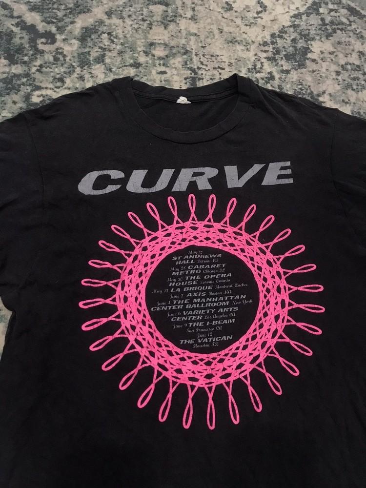 Vintage Curve Band Cotton Black Shirt Unisex Concert S to 5XL CM502 Unisex T-Shirt