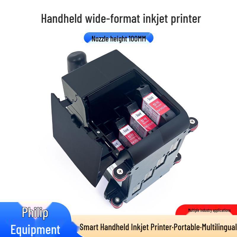10cm Wide Handheld Inkjet Printer for Date Coding On Pearl Cotton, Wooden Boxes, and Cardboard