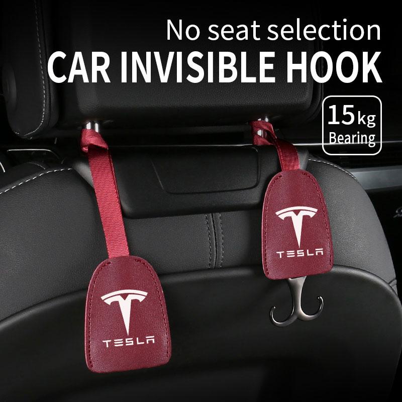 AAAIV1 Tesla multi-functional car hidden hook seat headrest creative interior chair back car hook car accessories