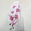 Orquídeas polilla artificiales de 9 cabezas, flores de seda falsas realistas, centro de mesa para bodas, fiestas, hogar, oficina, decoración de ramas florales de Phalaenopsis falsa