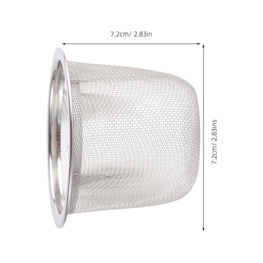 10 Pezzi Colino da Tè a Maglia Fine Filtro Metallico in Acciaio Inossidabile Infusore per Tè Comodo per Infusione Foglie Sfuse Infusore per Teiera