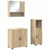 Bathroom Furniture Set 3 Pcs Sonoma Oak 61 X 35 X 64 Cm