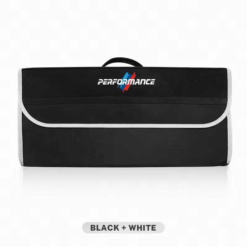 For BMW M Performance E46 E90 E60 F20 X1 F10 F30 X3 E70 Ornament Car Storage Box Foldable Felt Car Trunk Storage Box Accessories Gzdf57