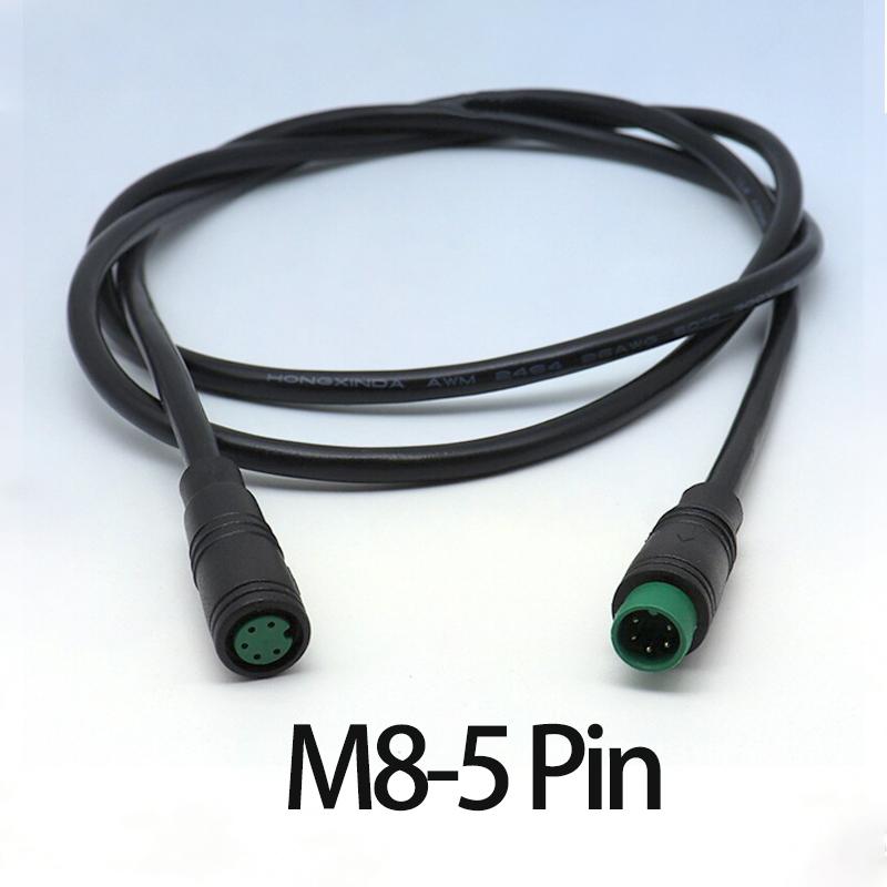 M6 M8 2 3 4 5 6 Pin Male to Female EbikeElectric Butt Cable Plug Connector Scooter Brake waterproof Signal Sensor cord 1 meterl