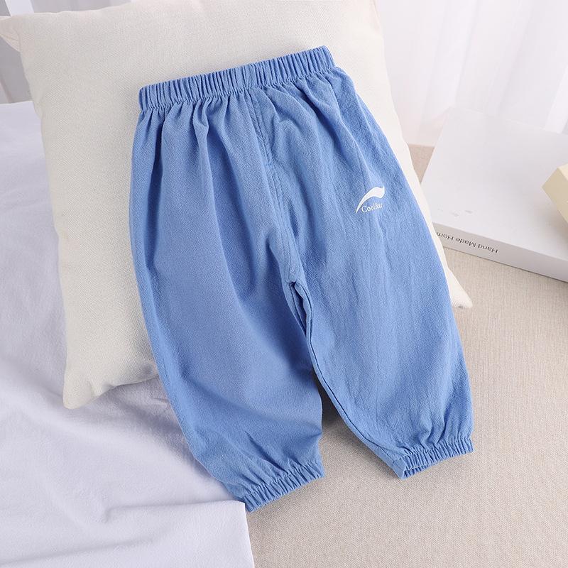 Unisex Baby Mosquito Prevention Pants for Summer with Breathable Fabric and Elastic Waistband