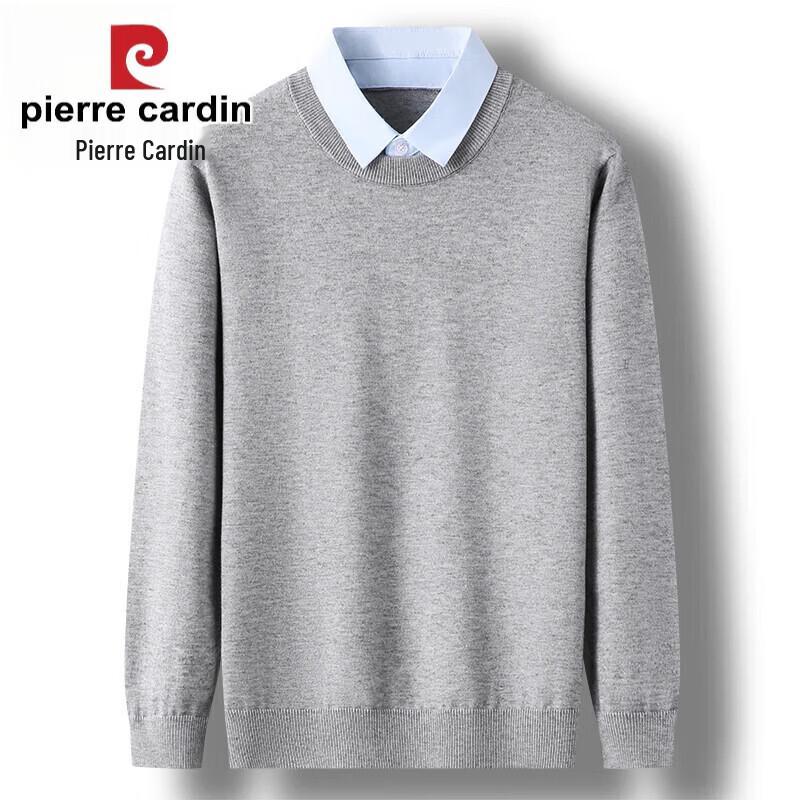 Pierre Cardin Men's Faux-Layer Knitted Pullover Shirt
