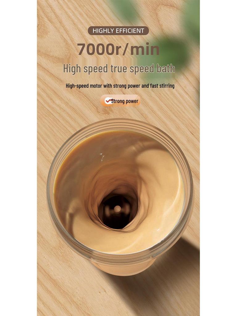 Electric Automatic Stirring Mug for Coffee & Milk with One-Button Operation, Food-Grade Material.